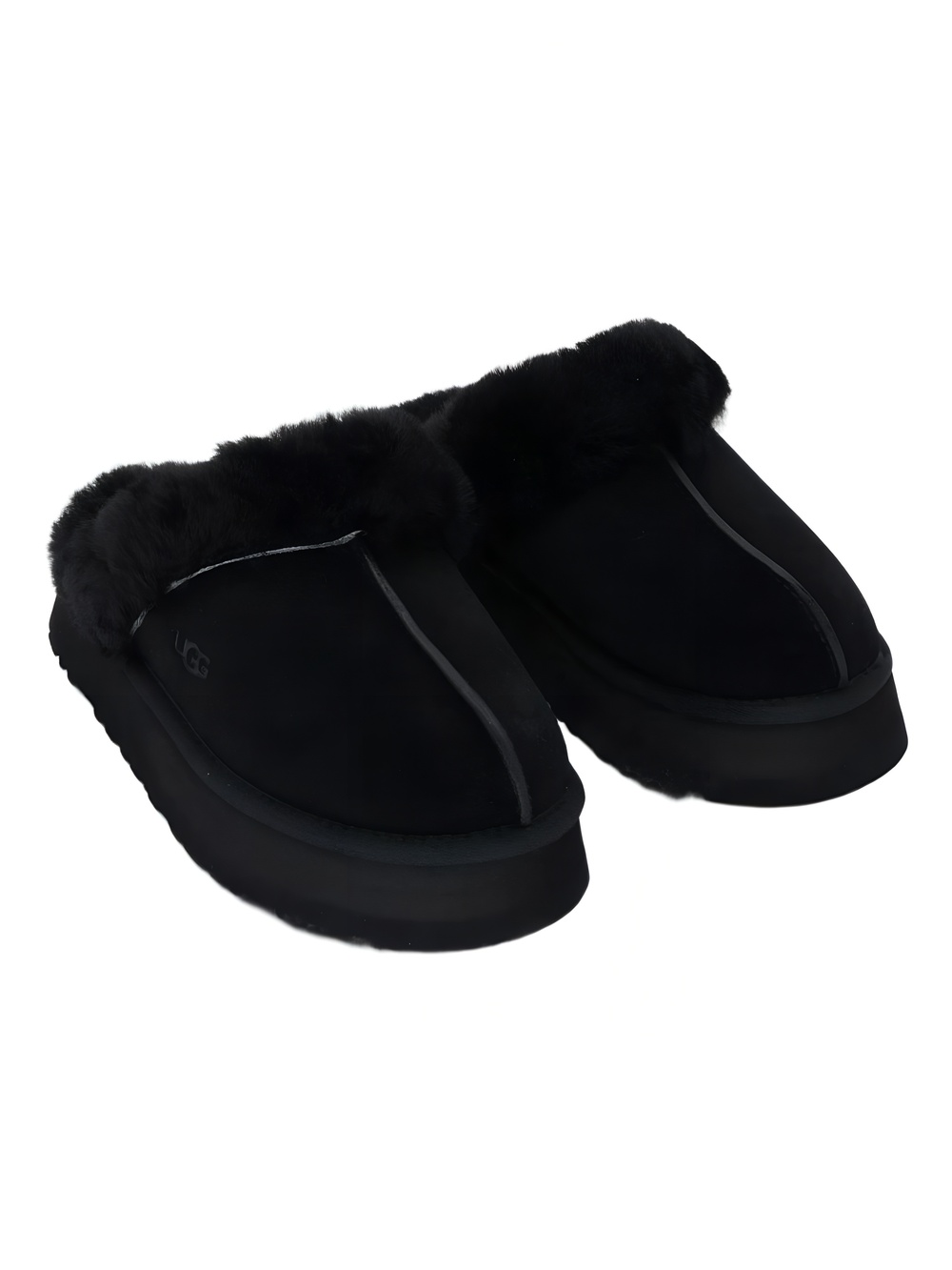 UGG Disquette Slip-On Flats Slippers Black Womens Size 6M